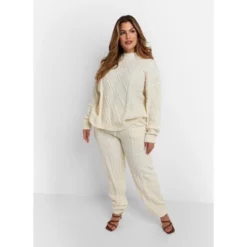 Rebdolls Women's Claudia Cable Knit Joggers W. Pockets -Avene Clothing Shop GUEST 4db5514a c76a 4a0b 9b9a a868e5f81baa