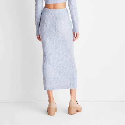 Women's High-Rise Midi Sweater Skirt - Future Collective™ With Reese Blutstein 1 Women's High-Rise Midi Sweater Skirt - Future Collective™ With Reese Blutstein