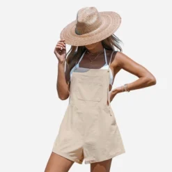 Women's Cotton Self-Tie Overalls Romper - Cupshe -Avene Clothing Shop GUEST 52d5fca5 9d8c 4c96 8fcb e652bb35009d