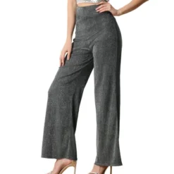 Allegra K Women's Sparkly Glitter Wide Leg Palazzo Party High Waist Trousers Pants -Avene Clothing Shop GUEST 546b7630 8bf6 4646 8ee6 aed73288f07b