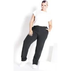 Women's Plus Size Supima® Active Pant Charcoal - Petite | AVENUE -Avene Clothing Shop GUEST 59cc0445 8e38 4738 b6f6 1c8acc836ece