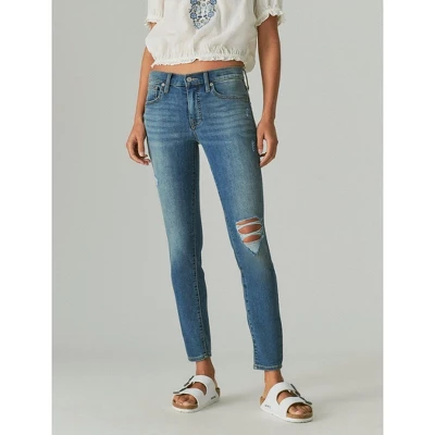 Lucky Brand Women's Mid Rise Ava Super Skinny Destruct Jean 3 Lucky Brand Women's Mid Rise Ava Super Skinny Destruct Jean - Image 3