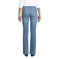 Lands' End Women's Recover High Rise Bootcut Blue Jeans