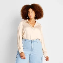 Women's Long Sleeve Button-Front Shirt - A New Day™ -Avene Clothing Shop GUEST 61d17851 9aaa 4964 bd5d b758a99c0de3