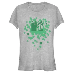 Junior's MTV St. Patrick's Day Shamrock Splatter Logo T-Shirt -Avene Clothing Shop GUEST 622bf18d dcb0 4389 850f fb9204427e3b