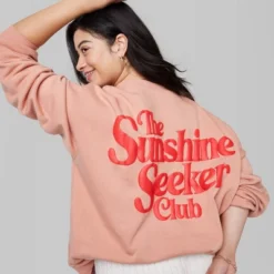 Women's Ascot + Hart Sunshine Fleece Graphic Pullover Sweatshirt - Orange 11 Women's Ascot + Hart Sunshine Fleece Graphic Pullover Sweatshirt - Orange -Avene Clothing Shop GUEST 65c42131 cdbb 4544 8d90 46d8ec84df94