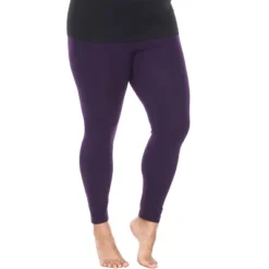 Women's One Size Fits Most Plus Size Super-Stretch Solid Leggings - One Size Fits Most Plus - White Mark -Avene Clothing Shop GUEST 67786f46 53db 4a34 9c8c 5a9a7a290335