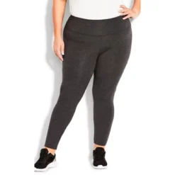 Women's Plus Size Pima High Rise Legging Charcoal - Average | AVE LEISURE -Avene Clothing Shop GUEST 69723b81 52c7 499e a7bb 43d72b617e3b