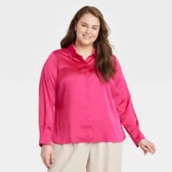 Women's Long Sleeve Button-Front Shirt - A New Day™ -Avene Clothing Shop GUEST 69dd98c4 2d41 4357 8776 2bda556ed0f9
