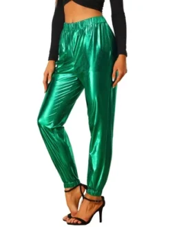 Allegra K Women's Metallic Trousers Shiny Sparkle Elastic Waist Holographic Pants 15 Allegra K Women's Metallic Trousers Shiny Sparkle Elastic Waist Holographic Pants -Avene Clothing Shop GUEST 6ac1796e 730a 4deb 8c7b 421c4f26ef60