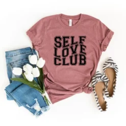 Simply Sage Market Women's Self Love Club Block Short Sleeve Graphic Tee