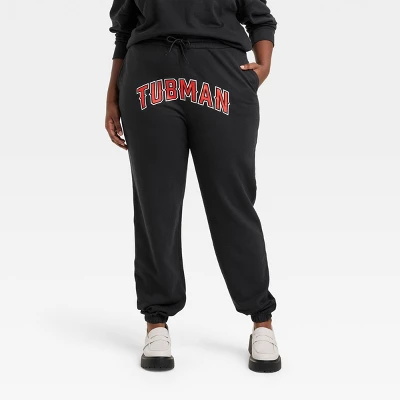 Women's Philadelphia Printworks Tubman Graphic Jogger Pants - Slate Black 4 Women's Philadelphia Printworks Tubman Graphic Jogger Pants - Slate Black - Image 4