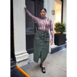 Rebdolls Women's Sierra Tie Belt Button Front Cargo Maxi Shift Skirt 7 Rebdolls Women's Sierra Tie Belt Button Front Cargo Maxi Shift Skirt -Avene Clothing Shop GUEST 771ad93f 2f26 47d3 b57f b4efe5046431