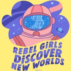 Junior's Rebel Girls Discover New Worlds Racerback Tank Top