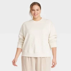 Women's Jeweled Pullover Sweatshirt - A New Day™ 15 Women's Jeweled Pullover Sweatshirt - A New Day™ -Avene Clothing Shop GUEST 797cd6d6 17d1 4537 a354 246c711d7642