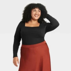 Women's Long Sleeve Slim Fit Corset T-Shirt - Ava & Viv™ -Avene Clothing Shop GUEST 7acaed42 aaf3 4ae0 b4e3 4695d5bfe82e