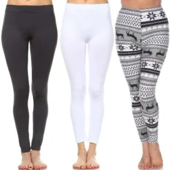 Women's Pack Of 3 Leggings - One Size Fits Most - White Mark -Avene Clothing Shop GUEST 7ccdbd59 85ef 409a 9b34 bc0fc517dcfe