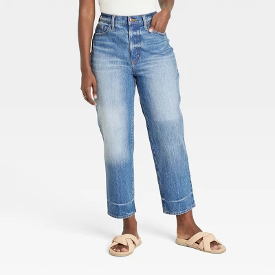 Women's Super-High Rise Vintage Straight Jeans - Universal Thread™ Medium Wash 3 Women's Super-High Rise Vintage Straight Jeans - Universal Thread™ Medium Wash - Image 3