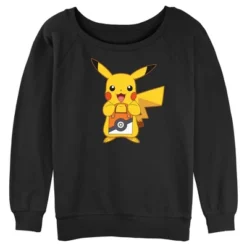 Junior's Pokemon Halloween Trick Or Treat Pikachu Sweatshirt -Avene Clothing Shop GUEST 80a16966 1d4d 41b7 8bcb a1730904578b