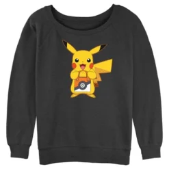 Junior's Pokemon Halloween Trick Or Treat Pikachu Sweatshirt -Avene Clothing Shop GUEST 8289b633 5d7a 4557 b506 f8ad41f70bb6