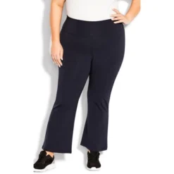 Women's Plus Size Supima® Bootleg Legging Navy - Tall | AVENUE 13 Women's Plus Size Supima® Bootleg Legging Navy - Tall | AVENUE -Avene Clothing Shop GUEST 833934eb 9b1f 4e91 b49d 7ea9723f5ff6