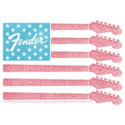 Junior's Fender Guitar Flag Logo T-Shirt