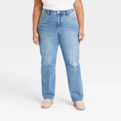 Women's High-Rise Straight Leg Jeans - Ava & Viv™ 11 Women's High-Rise Straight Leg Jeans - Ava & Viv™ -Avene Clothing Shop GUEST 868465bc 81c6 4e32 965a 172566d2f953