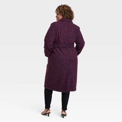 Women's Long Sleeve Wool Pea Coat - Ava & Viv™ 1 Women's Long Sleeve Wool Pea Coat - Ava & Viv™