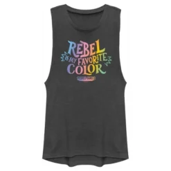Junior's Rebel Girls Rebel Is My Favorite Color Festival Muscle Tee -Avene Clothing Shop GUEST 89a84567 f6c0 4d9d bd3b e95617d4c498