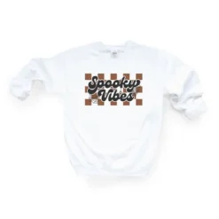 Simply Sage Market Women's Graphic Sweatshirt Checkered Spooky Vibes -Avene Clothing Shop GUEST 8a678cd1 959c 488a 91f4 d498ad2d733c