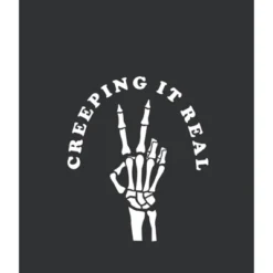 Women's CHIN UP Halloween Creepin' Real Skeleton Racerback Tank Top