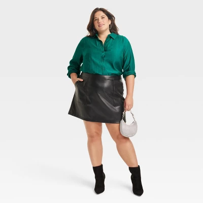 Women's Long Sleeve Button-Down Shirt - A New Day™ 1 Women's Long Sleeve Button-Down Shirt - A New Day™