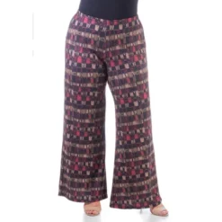 24seven Comfort Apparel Red Print Elastic Waist Plus Size Palazzo Pants -Avene Clothing Shop GUEST 8f4fc7ac 313b 4a64 ab74 f115320debde