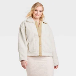 Women's Utility Faux Fur Jacket - Universal Thread™ White -Avene Clothing Shop GUEST 8fb26fed 1fff 4bd1 928a 8228a148290f