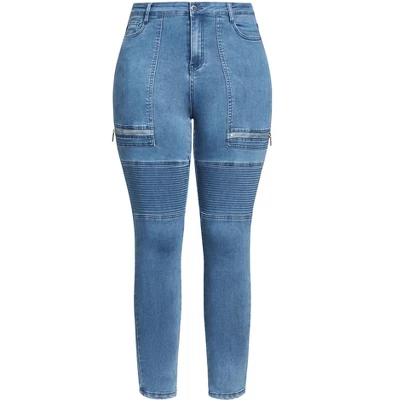 Women's Plus Size Harley Mila Jean - Mid Denim | CITY CHIC 2 Women's Plus Size Harley Mila Jean - Mid Denim | CITY CHIC - Image 2
