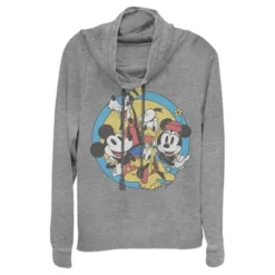 Junior's Mickey & Friends Retro Buddies Cowl Neck Sweatshirt 5 Junior's Mickey & Friends Retro Buddies Cowl Neck Sweatshirt -Avene Clothing Shop GUEST 91b7e275 67ad 40bc b588 820cf75f7705