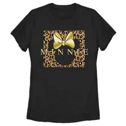 Women's Mickey & Friends Leopard Square Minnie T-Shirt -Avene Clothing Shop GUEST 92131ffe 8878 443e a82a 9c7b77042911