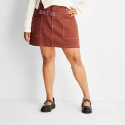 Women's Saddle Wrap Mini Skirt - Future Collective™ With Reese Blutstein Rust -Avene Clothing Shop GUEST 922a23b9 17cf 44f3 8e4d ce24dfbf6de5