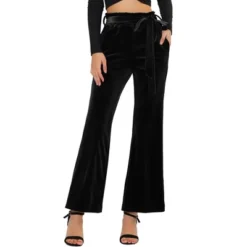 Allegra K Women's Velvet Tie Waist Stretchy Wide Leg Pants With Pockets 15 Allegra K Women's Velvet Tie Waist Stretchy Wide Leg Pants With Pockets -Avene Clothing Shop GUEST 95f506e5 12c6 4572 8355 7f3584635ae2