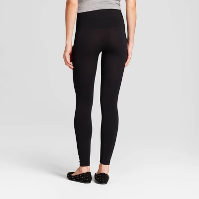 Women's High Waisted Cotton Blend Seamless Leggings - A New Day™ 1 Women's High Waisted Cotton Blend Seamless Leggings - A New Day™