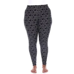 Women's Plus Size Super Soft Midi-Rise Printed Leggings - One Size Fits Most Plus - White Mark -Avene Clothing Shop GUEST 9a685141 81fa 4623 aa05 812090482713