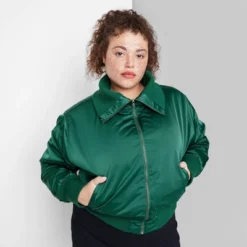 Women's Satin Bomber Jacket - Wild Fable™ -Avene Clothing Shop GUEST 9e44b0ce 00b4 48bf 9ce3 4186960fc830