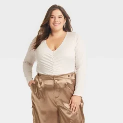 Women's Long Sleeve Ruched Slim Fit Bodysuit - A New Day™ 11 Women's Long Sleeve Ruched Slim Fit Bodysuit - A New Day™ -Avene Clothing Shop GUEST 9e5af9e2 1808 4e93 baac 373b181a715e