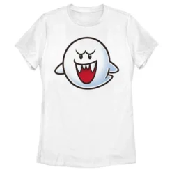 Women's Nintendo Mario Boo Ghost Smile T-Shirt 5 Women's Nintendo Mario Boo Ghost Smile T-Shirt -Avene Clothing Shop GUEST a3375a40 d3b8 47cc 80ee 1de06be6280b