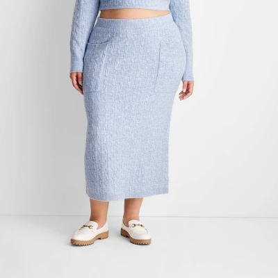 Women's High-Rise Midi Sweater Skirt - Future Collective™ With Reese Blutstein 3 Women's High-Rise Midi Sweater Skirt - Future Collective™ With Reese Blutstein - Image 3
