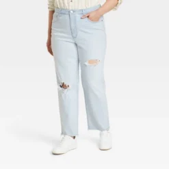 Women's High-Rise 90's Distressed Straight Jeans - Universal Thread™ -Avene Clothing Shop GUEST a4ee42ad 40de 4600 a6e6 2d0670d5e98e