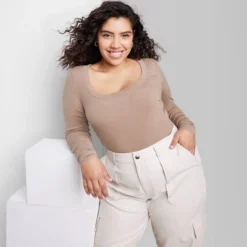 Women's Long Sleeve Scoop Neck T-Shirt - Wild Fable™ -Avene Clothing Shop GUEST a5dd652b 0e77 4f7f a8cd c1cf4b55d56a