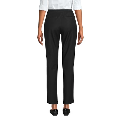 Lands' End Women's High Rise Bi Stretch Pintuck Pencil Ankle Pants 1 Lands' End Women's High Rise Bi Stretch Pintuck Pencil Ankle Pants