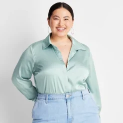 Women's Long Sleeve Button-Front Shirt - A New Day™ -Avene Clothing Shop GUEST a7e6341b 3f08 4711 8a35 8995b9758b02