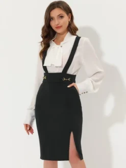 Allegra K Women's High Waist Split Adjustable Strap Suspender Pencil Skirts -Avene Clothing Shop GUEST a8b32837 d133 4327 8860 a4ccf4ec66da